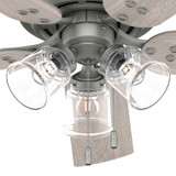 Hunter - 52382 - 52" Ceiling Fan - Shady Grove - Matte Silver