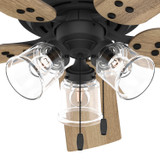 Hunter - 52381 - 52" Ceiling Fan - Shady Grove - Matte Black