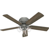 Hunter - 52380 - 52" Ceiling Fan - Shady Grove - Matte Silver