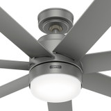 Hunter - 52376 - 52" Ceiling Fan - Brazos - Matte Silver