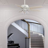 Hunter - 52347 - 60" Ceiling Fan - Dondra - Matte White