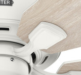 Hunter - 52344 - 52" Ceiling Fan - Rosner - Matte White