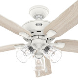 Hunter - 52344 - 52" Ceiling Fan - Rosner - Matte White