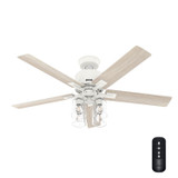 Hunter - 52312 - 52" Ceiling Fan - Techne - Matte White