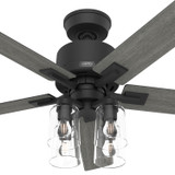 Hunter - 52311 - 52" Ceiling Fan - Techne - Matte Black