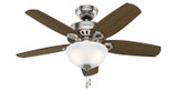 Hunter - 52219 - 42" Ceiling Fan - Builder - Brushed Nickel