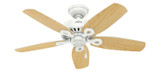 Hunter - 52217 - 42" Ceiling Fan - Builder - Snow White