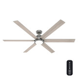 Hunter - 51884 - 72" Ceiling Fan - Gravity - Matte Silver