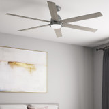 Hunter - 51884 - 72" Ceiling Fan - Gravity - Matte Silver