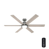 Hunter - 51883 - 60" Ceiling Fan - Gravity - Matte Silver