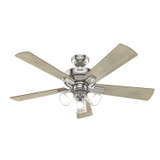 Hunter - 51858 - 52" Ceiling Fan - Crestfield - Brushed Nickel