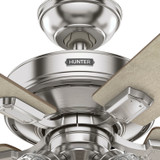 Hunter - 51858 - 52" Ceiling Fan - Crestfield - Brushed Nickel