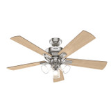 Hunter - 51858 - 52" Ceiling Fan - Crestfield - Brushed Nickel