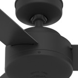 Hunter - 51847 - 44" Ceiling Fan - Presto - Matte Black