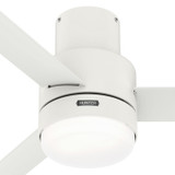 Hunter - 51840 - 52" Ceiling Fan - Gilmour - Matte White