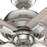 Hunter - 51789 - 44" Ceiling Fan - Crystal Peak - Brushed Nickel