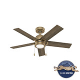 Hunter - 51706 - 44" Ceiling Fan - Erling - Luxe Gold