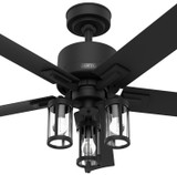 Hunter - 51689 - 52" Ceiling Fan - Lawndale - Matte Black