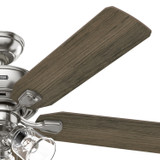 Hunter - 51596 - 52" Ceiling Fan - Rosner - Brushed Nickel