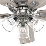 Hunter - 51596 - 52" Ceiling Fan - Rosner - Brushed Nickel
