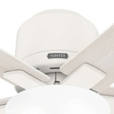 Hunter - 51588 - 44" Ceiling Fan - Fitzgerald - Matte White
