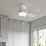 Hunter - 51588 - 44" Ceiling Fan - Fitzgerald - Matte White