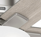 Hunter - 51587 - 44" Ceiling Fan - Fitzgerald - Brushed Nickel