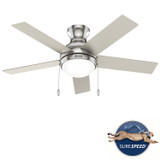 Hunter - 51449 - 44" Ceiling Fan - Aren - Brushed Nickel