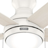 Hunter - 51448 - 44" Ceiling Fan - Aren - Fresh White