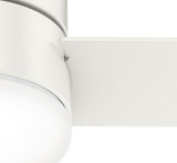 Hunter - 51433 - 52" Ceiling Fan - Minimus - Fresh White