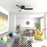 Hunter - 51432 - 52" Ceiling Fan - Minimus - Matte Black