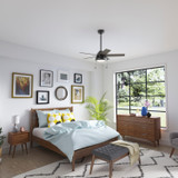 Hunter - 51385 - 44" Ceiling Fan - Burroughs - Matte Black