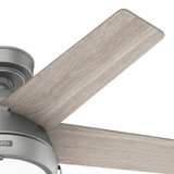 Hunter - 51384 - 44" Ceiling Fan - Burroughs - Matte Silver