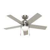 Hunter - 51358 - 44Ceiling Fan - Rogers - Brushed Nickel