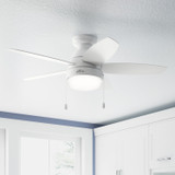 Hunter - 51224 - 44" Ceiling Fan - Lilliana - Fresh White
