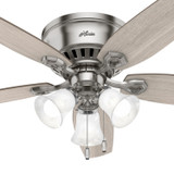 Hunter - 51112 - 52" Ceiling Fan - Builder - Brushed Nickel