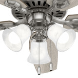 Hunter - 51111 - 52" Ceiling Fan - Builder - Brushed Nickel