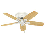 Hunter - 51090 - 42" Ceiling Fan - Builder - Snow White