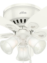 Hunter - 51090 - 42" Ceiling Fan - Builder - Snow White