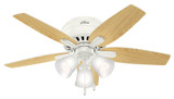 Hunter - 51077 - 42" Ceiling Fan - Newsome - Fresh White