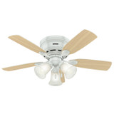 Hunter - 51059 - 42" Ceiling Fan - Low Profile - White