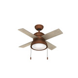 Hunter - 51042 - 36Ceiling Fan - Loki - Weathered Copper