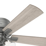 Hunter - 51020 - 52" Ceiling Fan - Crestfield - Matte Silver