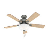 Hunter - 50904 - 44" Ceiling Fan - Swanson - Matte Silver