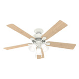 Hunter - 50895 - 52" Ceiling Fan - Swanson - Fresh White