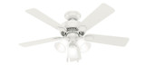 Hunter - 50885 - 44" Ceiling Fan - Swanson - Fresh White