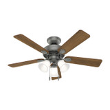 Hunter - 50882 - 44" Ceiling Fan - Swanson - Matte Silver