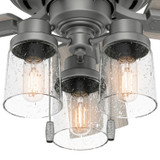 Hunter - 50649 - 44" Ceiling Fan - Hartland - Matte Silver