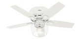 Hunter - 50421 - 44"Ceiling Fan - Bennett - Matte White