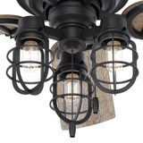 Hunter - 50409 - 52" Ceiling Fan - Starklake - Natural Black Iron